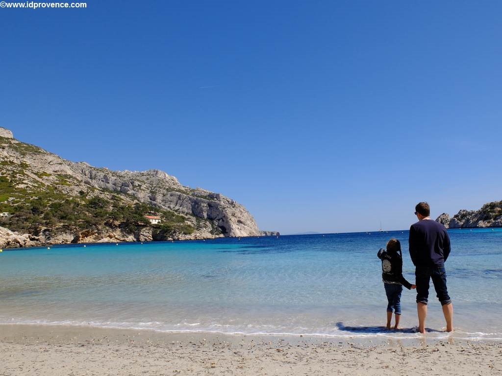 Strand in Marseille-Calanque Sormiou