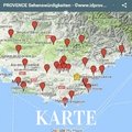 Karte Sehenswürdigkeiten der Provence