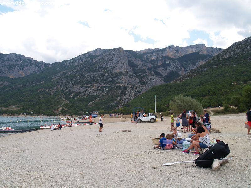 Plage du Galetas bei Aiguines am Gorges du Verdon