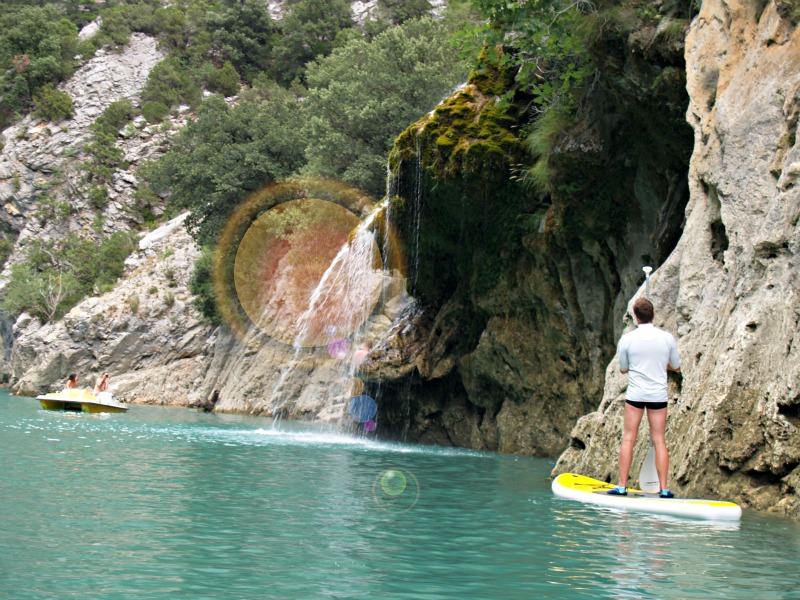 Wasserfall “Cascade de Saint-Maurin”, ca. 1,5km im Canyon-inneren