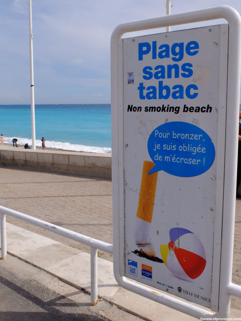 Nichtraucherstrand in Nizza